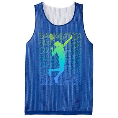 Badminton Player Vintage Badminton Meaningful Gift Mesh Reversible Basketball Jersey Tank