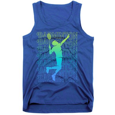 Badminton Player Vintage Badminton Meaningful Gift Tank Top