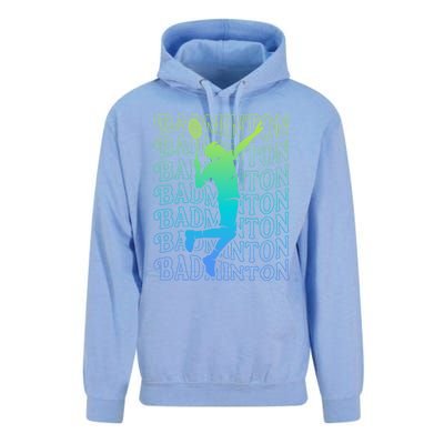 Badminton Player Vintage Badminton Meaningful Gift Unisex Surf Hoodie