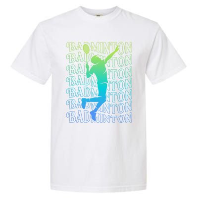 Badminton Player Vintage Badminton Meaningful Gift Garment-Dyed Heavyweight T-Shirt