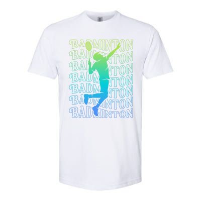 Badminton Player Vintage Badminton Meaningful Gift Softstyle CVC T-Shirt