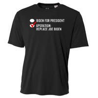 Ballot Paper Voting Replace Biden Replace Joe Biden Protrump Political Apparel Cooling Performance Crew T-Shirt