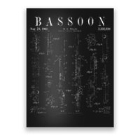 Bassoon Player Vintage Patent Bassoonist Drawing Print Poster