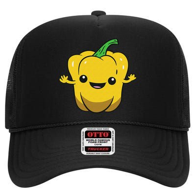 Bell Pepper Vegetable Love Bell Peppers High Crown Mesh Back Trucker Hat