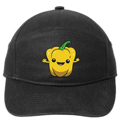 Bell Pepper Vegetable Love Bell Peppers 7-Panel Snapback Hat