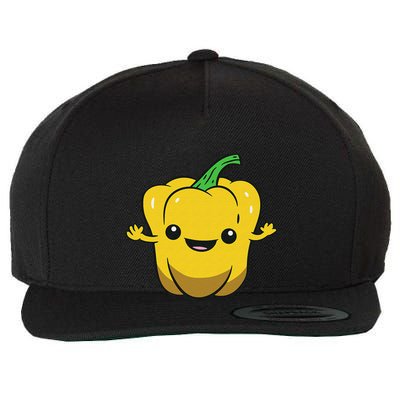 Bell Pepper Vegetable Love Bell Peppers Wool Snapback Cap