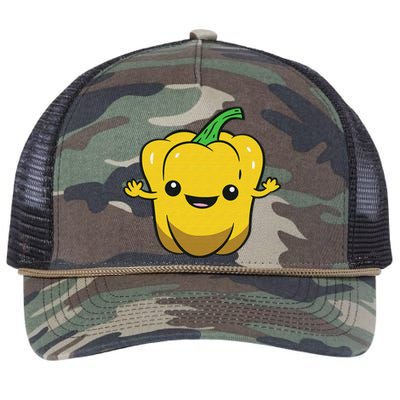 Bell Pepper Vegetable Love Bell Peppers Retro Rope Trucker Hat Cap