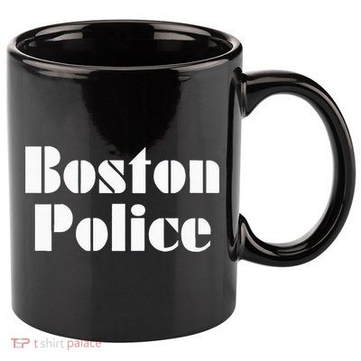 Boston Police Vintage BPD 11oz C Handle Ceramic Mug