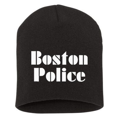 Boston Police Vintage BPD Short Acrylic Beanie