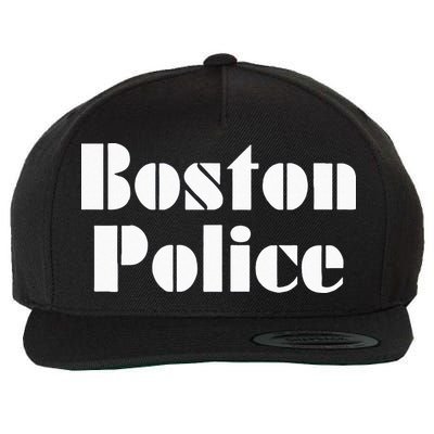 Boston Police Vintage BPD Wool Snapback Cap