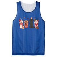 Black Poodle Valentines Day Dog Mom Coffee Lovers Gift Mesh Reversible Basketball Jersey Tank