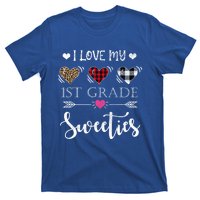 Buffalo Plaid Valentines Day 1st Grade Teacher Gift T-Shirt