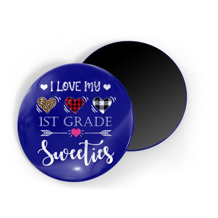 Buffalo Plaid Valentines Day 1st Grade Teacher Gift Magnet