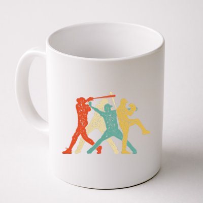 Baseball player Vintage Catcher Pitcher Batter Coffee Mug