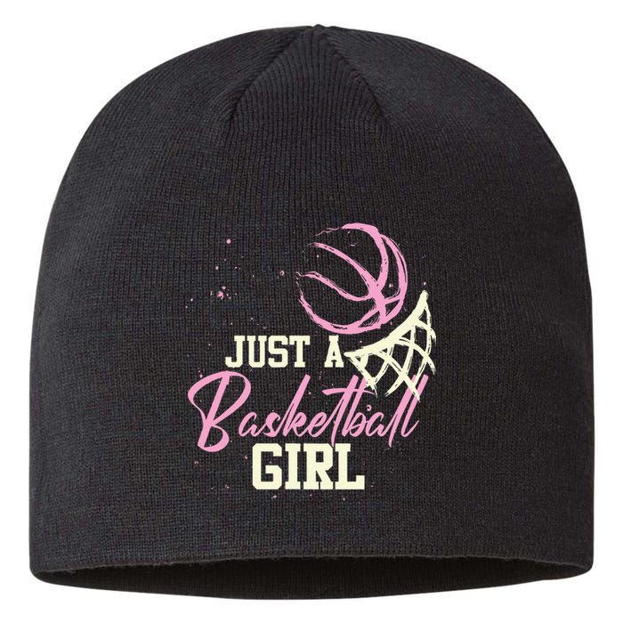 Basketball Player Women Just A Basketball Girl Basketball Sustainable Beanie