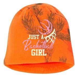 Basketball Player Women Just A Basketball Girl Basketball Kati - Camo Knit Beanie