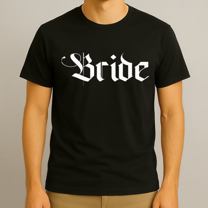 Bachelorette Party Wedding Honeymoon New Goth Bride T-Shirt