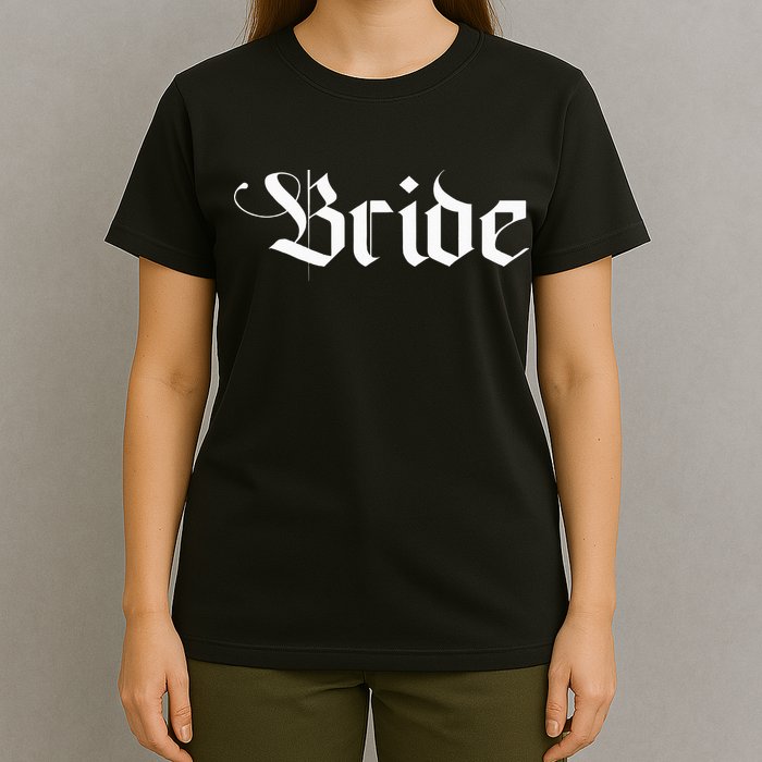 Bachelorette Party Wedding Honeymoon New Goth Bride T-Shirt