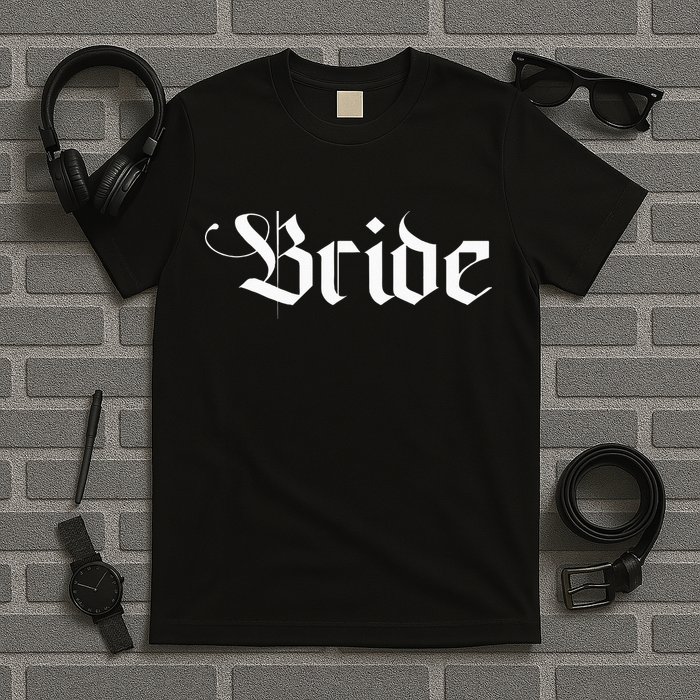 Bachelorette Party Wedding Honeymoon New Goth Bride T-Shirt