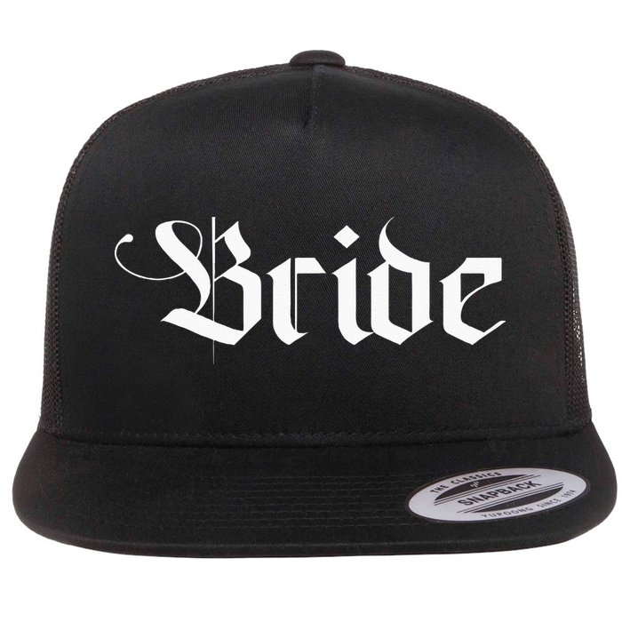 Bachelorette Party Wedding Honeymoon New Goth Bride Flatbill Hat