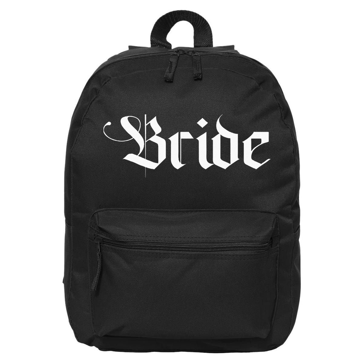 Bachelorette Party Wedding Honeymoon New Goth Bride 16 in Basic Backpack