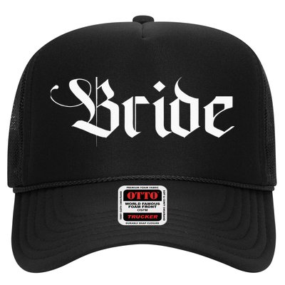 Bachelorette Party Wedding Honeymoon New Goth Bride Trucker Hat