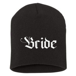 Bachelorette Party Wedding Honeymoon New Goth Bride Short Acrylic Beanie