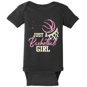 Basketball Player Women Just A Basketball Girl Basketball Baby Bodysuit