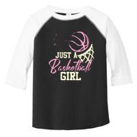 Basketball Player Women Just A Basketball Girl Basketball Toddler Fine Jersey T-Shirt