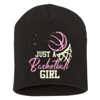 Basketball Player Women Just A Basketball Girl Basketball Short Acrylic Beanie