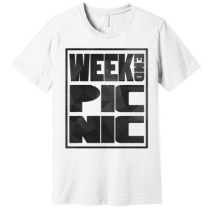 Block Picnic White Funny Camping Group Premium T-Shirt