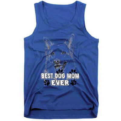 Best Pembroke Welsh Dog Mom Ever Simple Line Art Cute Great Gift Tank Top