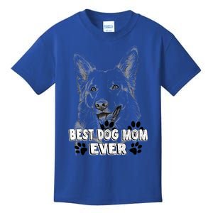 Best Pembroke Welsh Dog Mom Ever Simple Line Art Cute Great Gift Kids T-Shirt