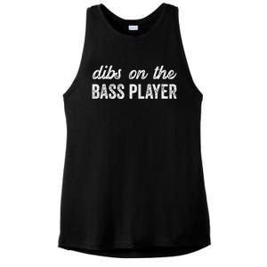 Bass Player Wife Dibs On The Bass Player Ladies PosiCharge Tri-Blend Wicking Tank