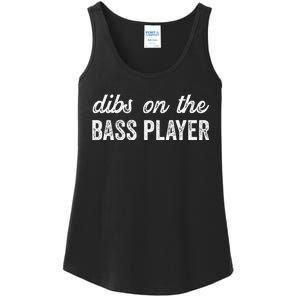 Bass Player Wife Dibs On The Bass Player Ladies Essential Tank