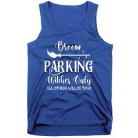 Broom Parking Witches Only Spooky Halloween Novelty Item Gift Tank Top