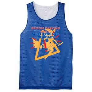 Broom Parking Witches Halloween Party Slogans And Quotes Gift Mesh Reversible Basketball Jersey Tank