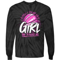 Basketball Player Wo Girl Sport Funny Basketball Tie-Dye Long Sleeve Shirt