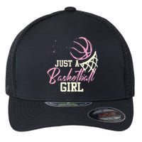 Basketball Player Women Just A Basketball Girl Basketball Flexfit Unipanel Trucker Cap