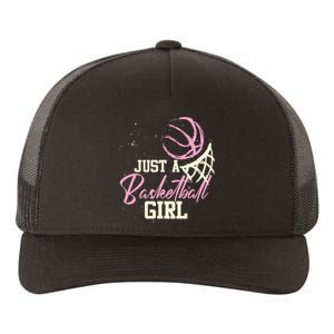 Basketball Player Women Just A Basketball Girl Basketball Yupoong Adult 5-Panel Trucker Hat