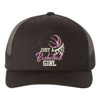 Basketball Player Women Just A Basketball Girl Basketball Yupoong Adult 5-Panel Trucker Hat