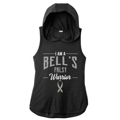 Bell's Palsy Warrior Idiopathic Facial Paralysis Supporters Cute Gift Ladies PosiCharge Tri-Blend Wicking Draft Hoodie Tank