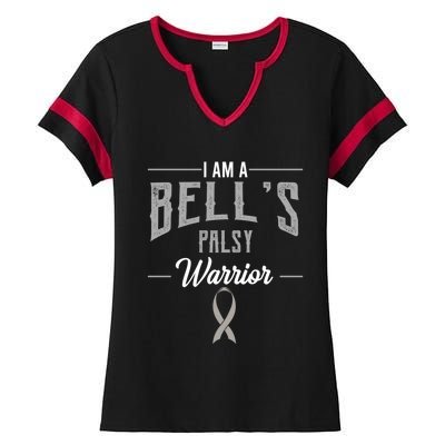 Bell's Palsy Warrior Idiopathic Facial Paralysis Supporters Cute Gift Ladies Halftime Notch Neck Tee