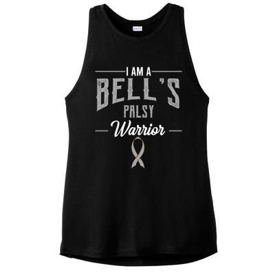 Bell's Palsy Warrior Idiopathic Facial Paralysis Supporters Cute Gift Ladies PosiCharge Tri-Blend Wicking Tank