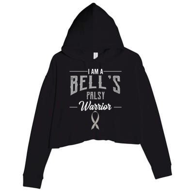 Bell's Palsy Warrior Idiopathic Facial Paralysis Supporters Cute Gift Crop Fleece Hoodie