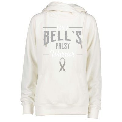 Bell's Palsy Warrior Idiopathic Facial Paralysis Supporters Cute Gift Womens Funnel Neck Pullover Hood