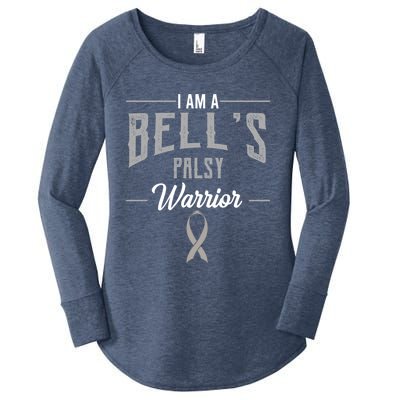 Bell's Palsy Warrior Idiopathic Facial Paralysis Supporters Cute Gift Women's Perfect Tri Tunic Long Sleeve Shirt