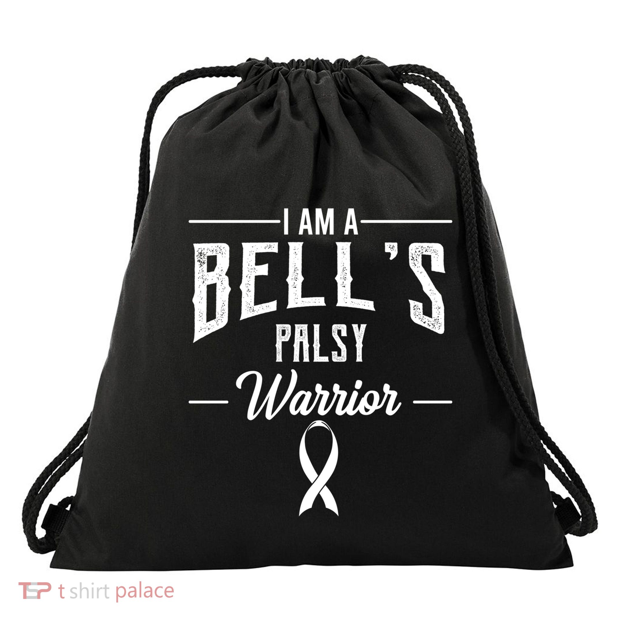 Bell's Palsy Warrior Idiopathic Facial Paralysis Supporters Gift Drawstring Bag