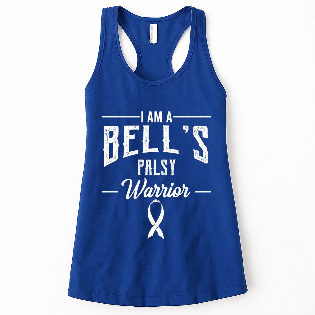 Bell's Palsy Warrior Idiopathic Facial Paralysis Supporters Gift Womens Tank Top