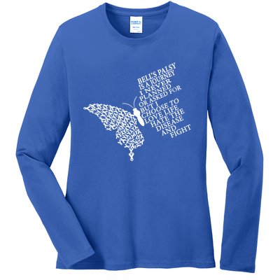 Bell's Palsy Warrior Gift Ladies Long Sleeve Shirt